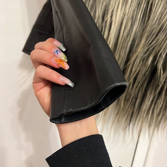 What Goes Around Comes Around Goat Fur Leather Jacket - Picture 7 of 10